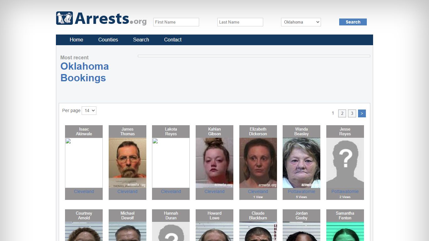 Oklahoma Arrests and Inmate Search